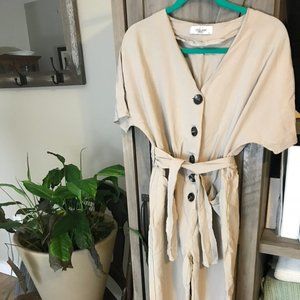 Jumpsuit, linen, business casual